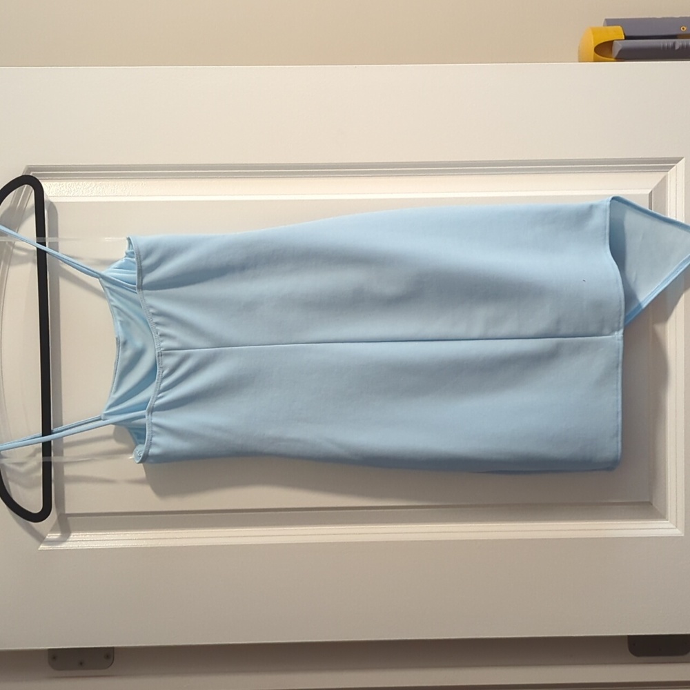 Powder Blue Mini Dress - Picture 2 of 3
